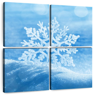 Flocons de neige en hiver