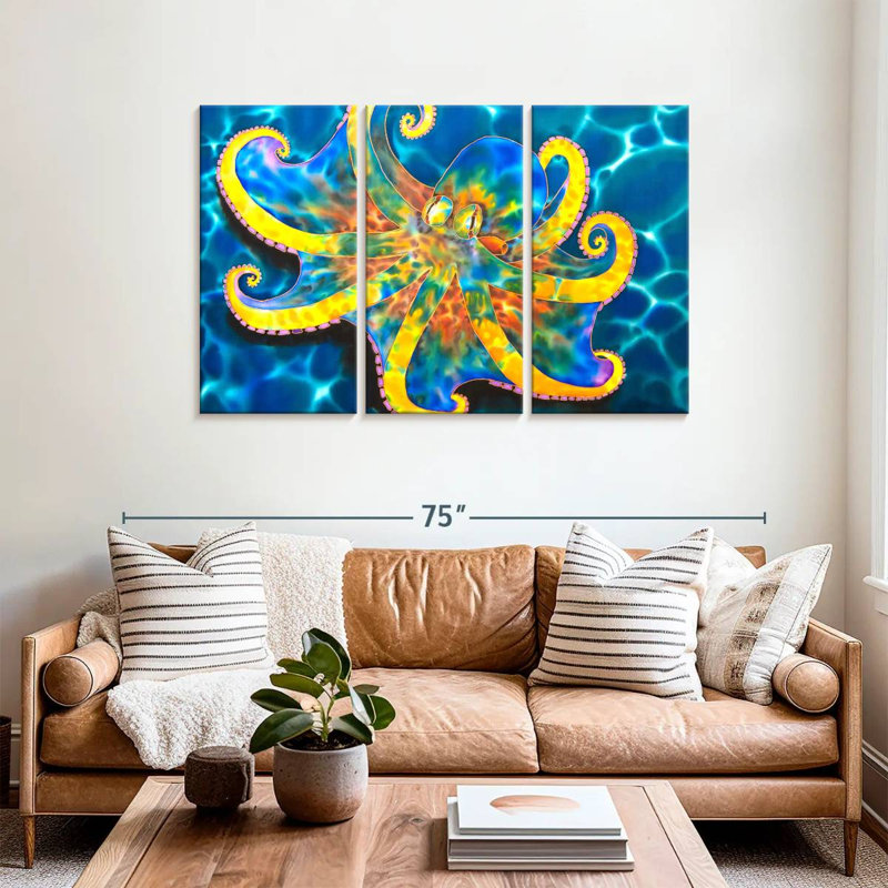 Brampt Caribbean Octopus, 36" H x 57" W