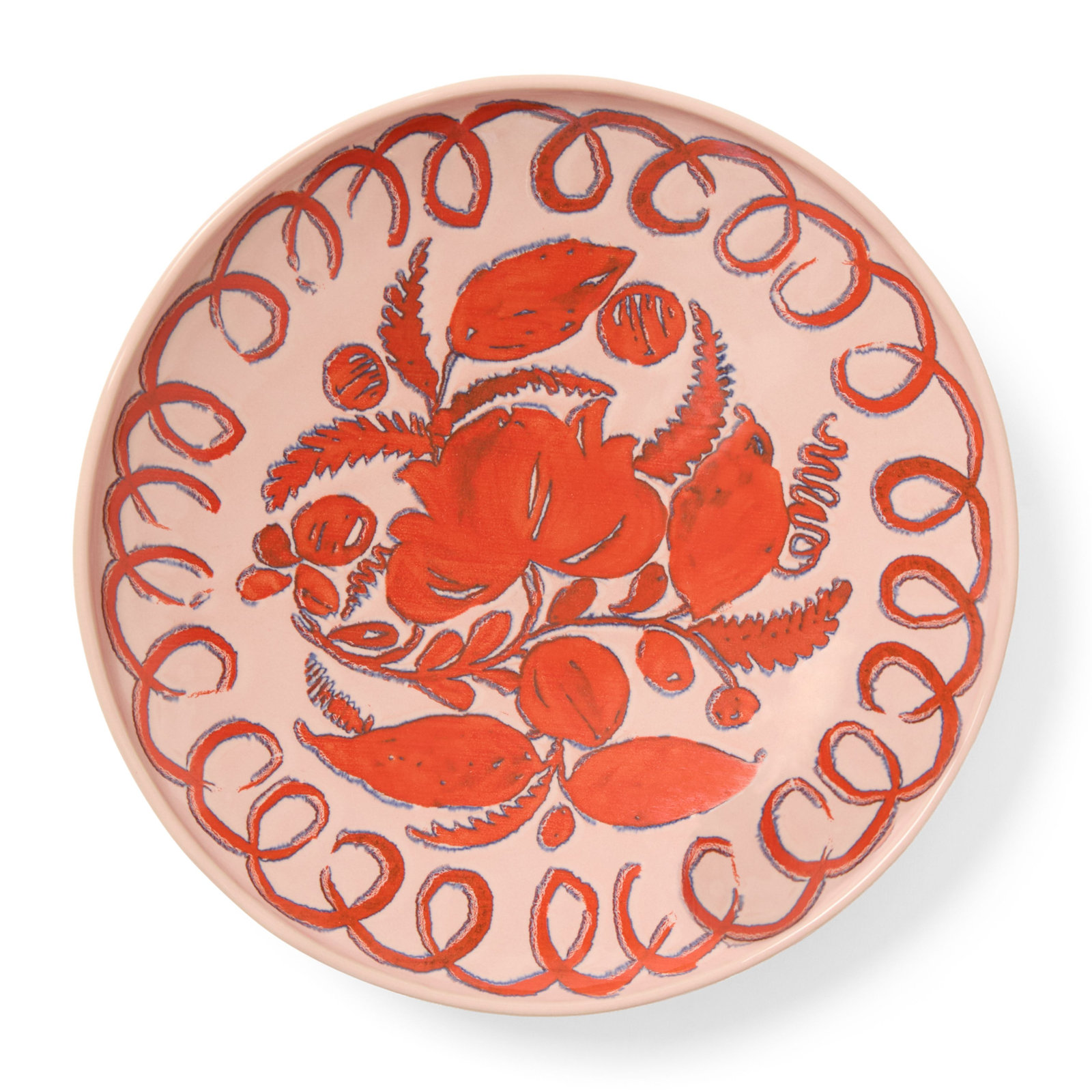 Stoneware Pasta Bowl, Pink