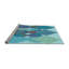 Tapis 100% à motifs lavables à la machine 2989WWS-Pat1107-LBLU-1932803497