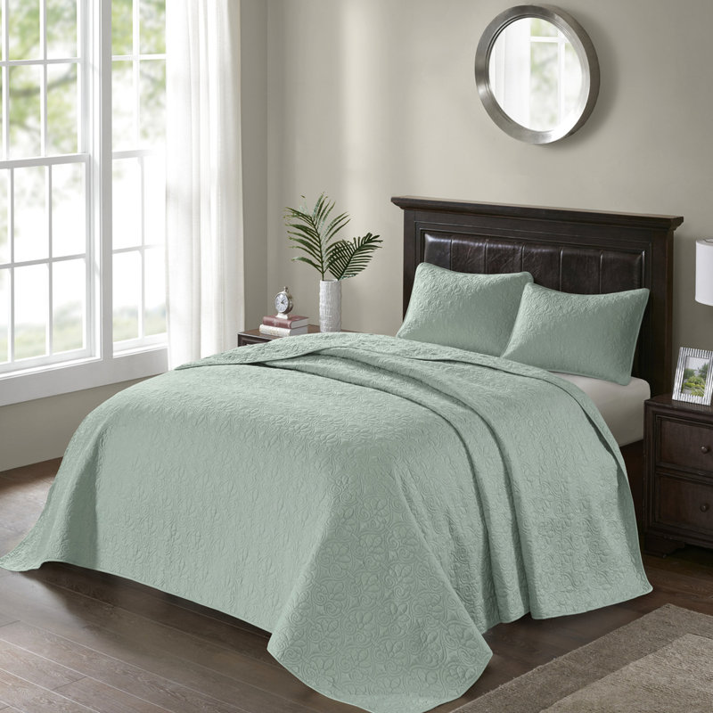 Couvre-lit très grand réversible - Rembourrage élégant en coton avec une housse de protection complète