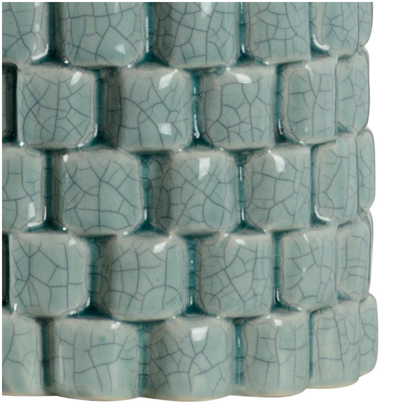 Potter Metal Table Lamp, Celadon Crackle Glaze