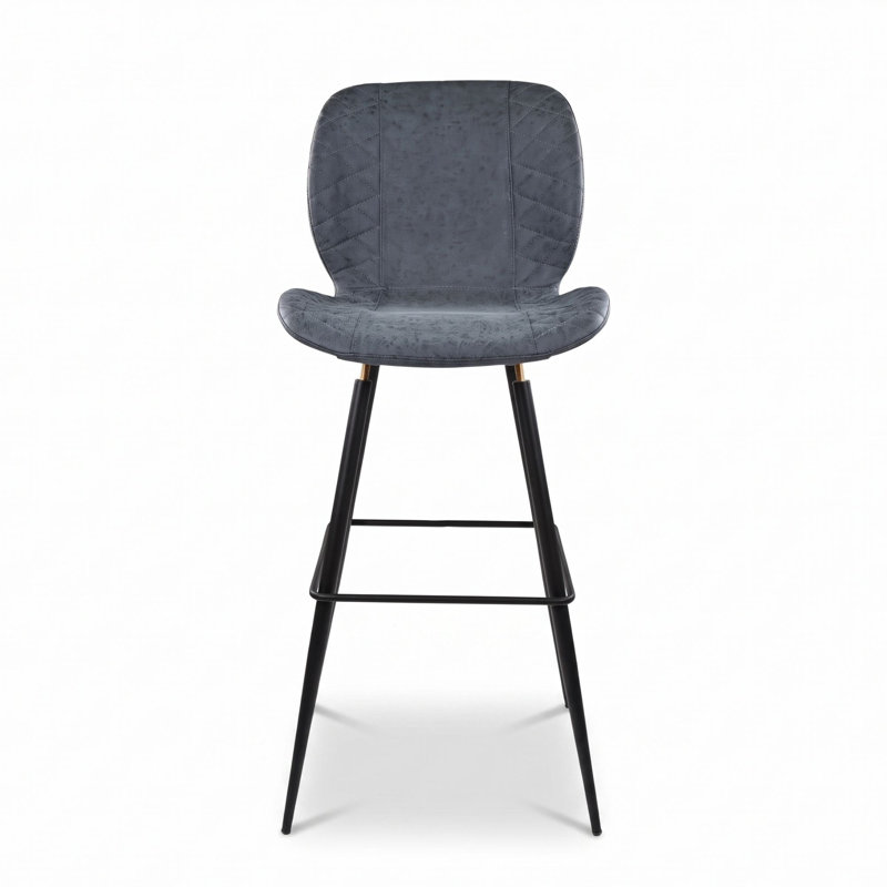 Tabouret de bar Gwanwyn Sean - bleu foncé, Bleu foncé, Tabouret de comptoir (siège d'une hauteur de 27 p