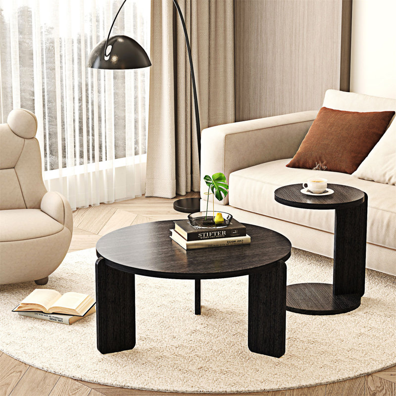 Ensemble de 2 tables basses gigognes