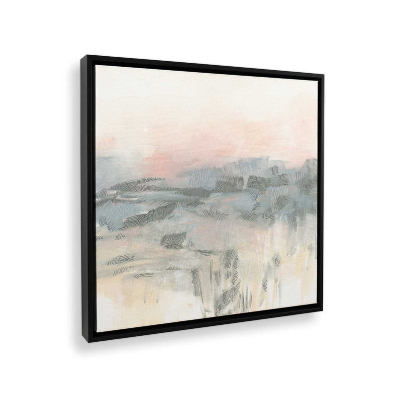 «Crosshatch Fields II» par June Erica Vess, reproduction d'art sur toile, Noir, H 20 po x l 20 po