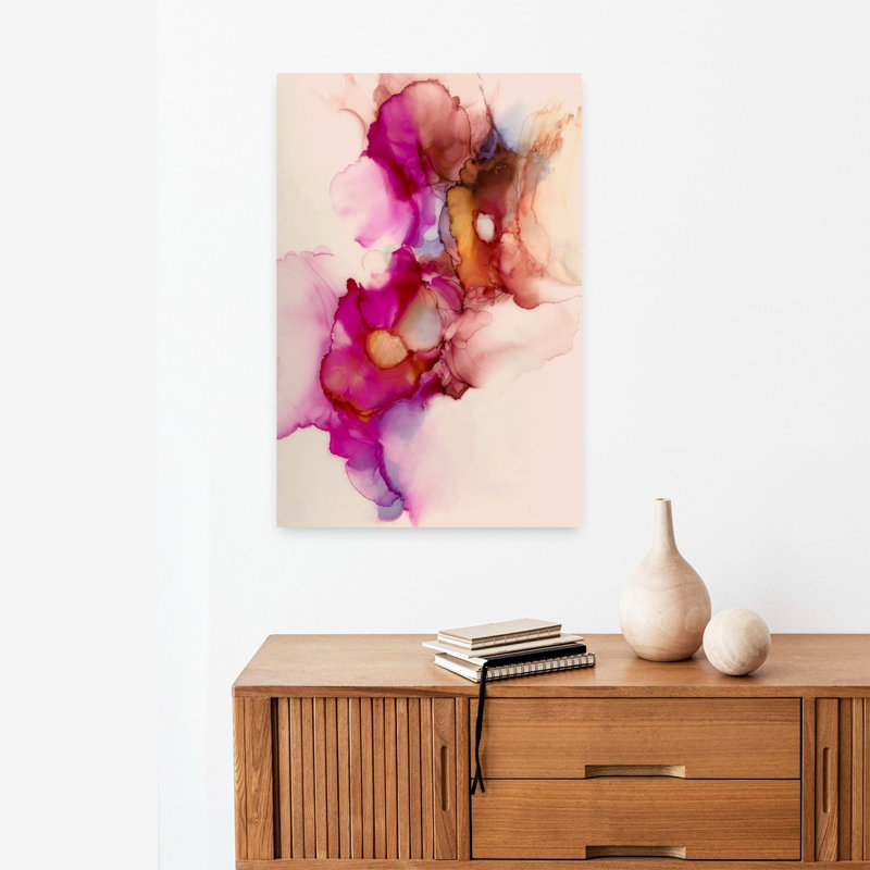 Flamme abstraite, art naturel éthéré, H 24 po x l 16 po
