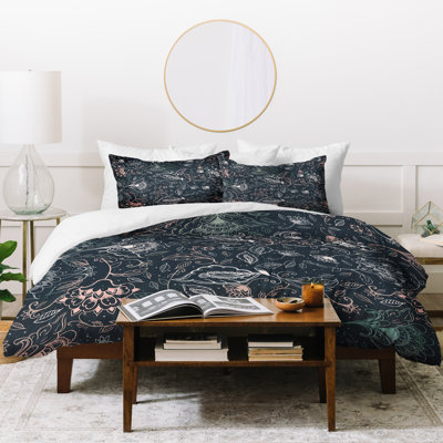 Modern & Contemporary Polyester Floral Duvet Cover