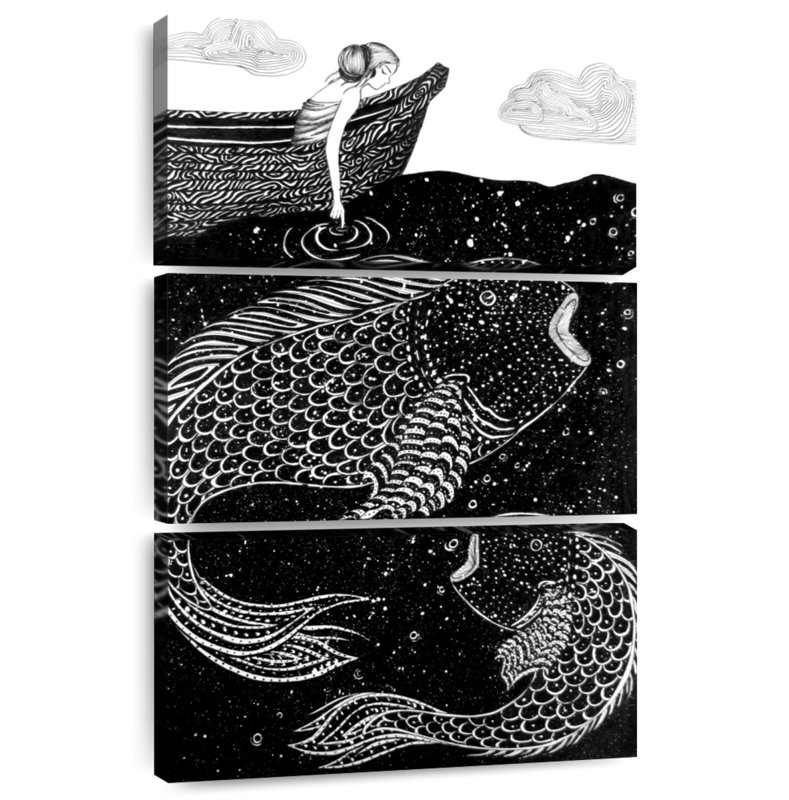 Brampt The Shimmering Sea Lights, 32" H x 20" W