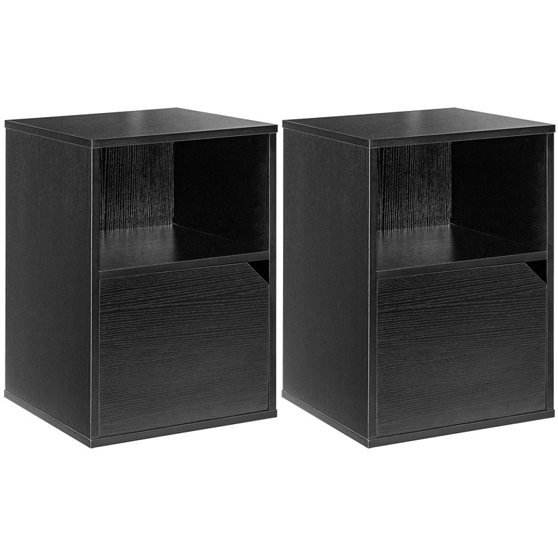 Casundra Block End Table, Black