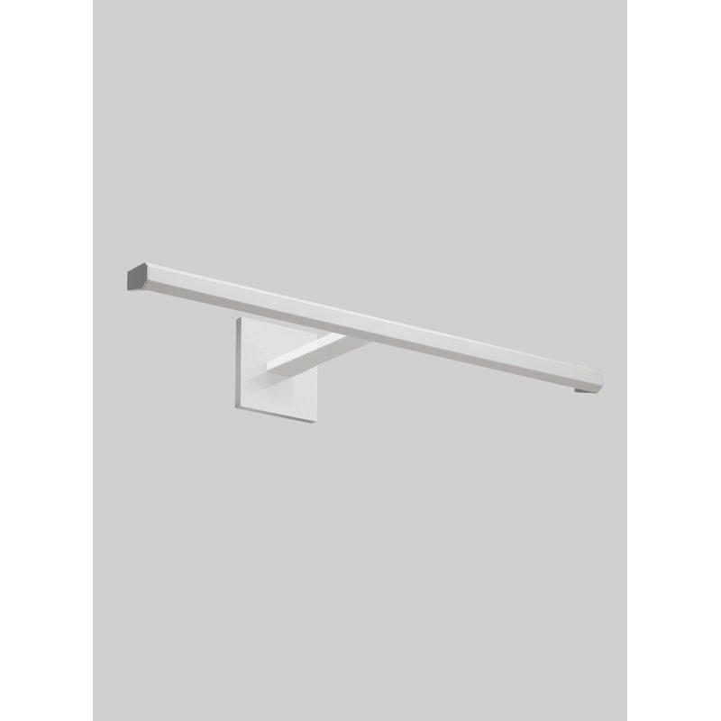 ArtLight Hardwire, 120V Input Triac/ELV/0-10V Dimmable LED Wall Mounted Picture Light, White Powder Coat, 3000K