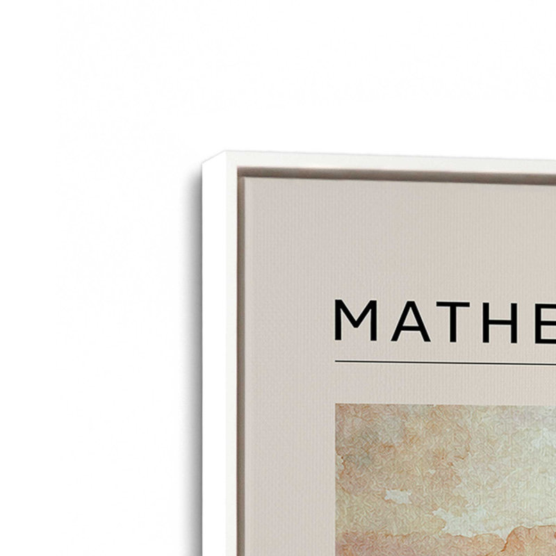 «Mather Point, Grand Canyon», reproduction d'art sur toile, Cadre flottant blanc opaque, 8 po x 12 po