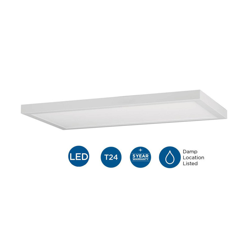 Arenijus Dimmable Rectangle Flush Mount