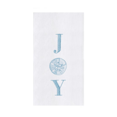 Torchon de Noël 100% coton "Joy"