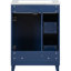Armoire de salle de bain 24 po - style transitionnel, vaste espace de rangement bleu d'apparence sophistiquée, fonction pratique-134820971