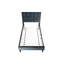 Lit simple avec tête ajustable - support solide à 12 lattes, tissu en mélange de lin, capitonnage élégant pour chambre à coucher, mélange doux, capitonnage intrigant-121105195