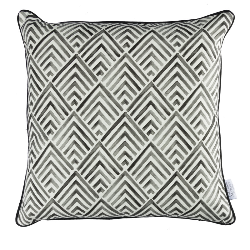 Housse de coussin Lillian August, Noir Portosol, H 20 po x l 20 po