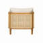 Chaise avec accoudoirs rembourrée pour l'extérieur