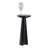 Accent Table Marble Pedestal Base Savoir Style For Home Office Bedroom Living Room Decor - 23" Black-435570067