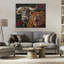 Art mural sur toile Bull & Bear, design par Joseph Burgess-590230480