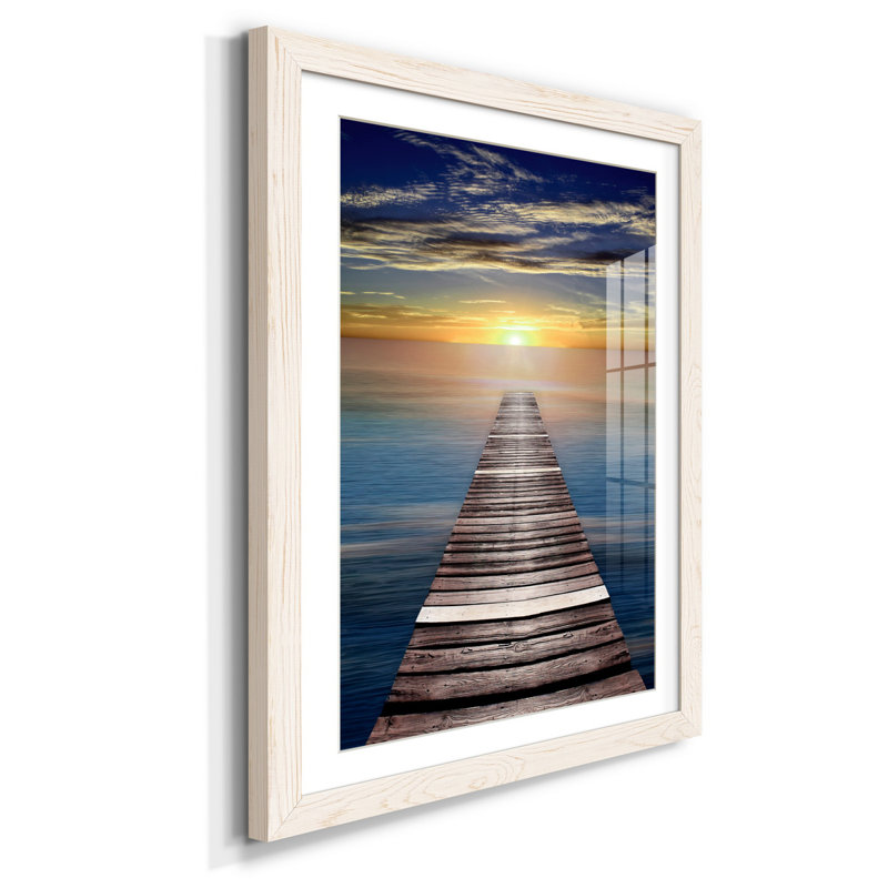 «Pretty Pampas II», reproduction de photo, Papier, cadre noyer, H 37,5 po x l 27,5 po x P 1,5 po, Blanc