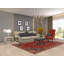 Tapis traditionnel tribal en laine rouge 6 x 10