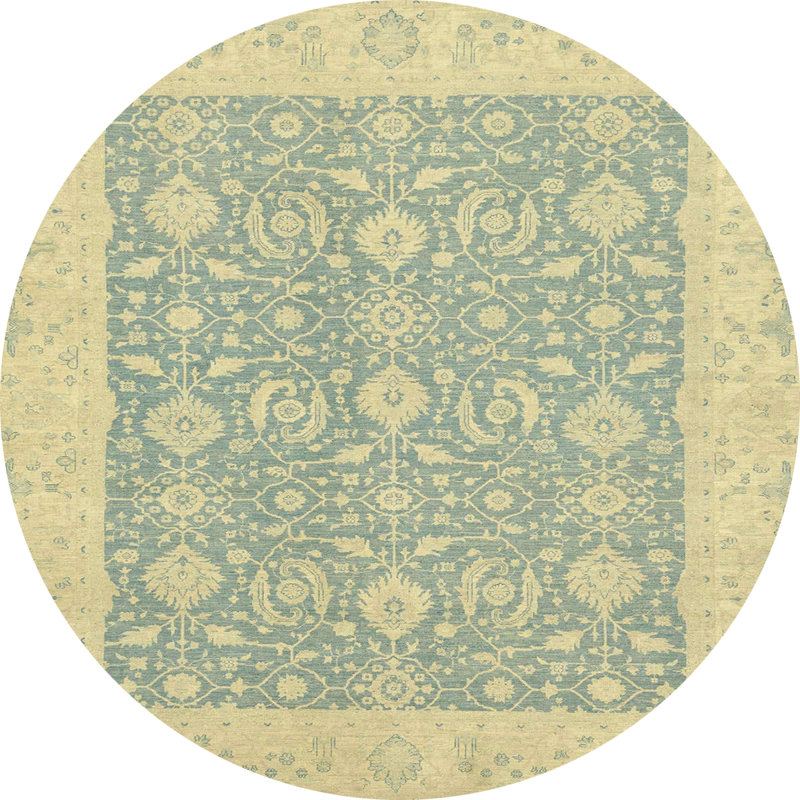 Abstract Indoor Rug, Round 4'