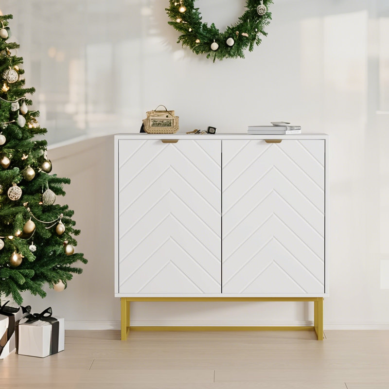 2 - Door Standard Accent Cabinet, White