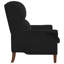 Fauteuil vidaXL en velours noir-1178589468