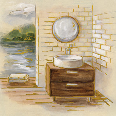 Spa By The Lake I by Silvia Vassileva - Wrapped Canvas Painting