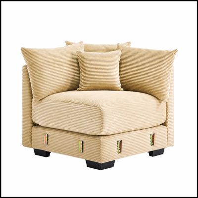 Canapé d'angle ergonomique avec coussins moelleux et accoudoirs larges pour un confort ultime et une détente moderne dans le salon