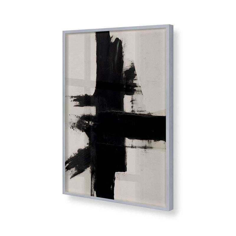 Contrast in Silence I, impression, Cadre en chrome poli, H 21,25 po x l 17,25 po