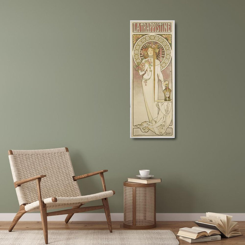 "The Trappistine" par Alphonse Mucha - Toile tendue avec châssis, H 40 po x l 28 po