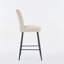 Ensemble de 2 chaises de bar confortables en velours avec pieds en fer réglables pour la cuisine et la salle à manger-638177865