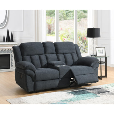 Upholstered Home Theater Seating with Cup Holder