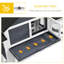 Cage - Spacious Run Areas, Grey 83"l Rabbit Hut Easy Cleaning, Dark