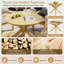 Ensemble de salle à manger 5 pièces pour l'extérieur en bois d'acacia avec chaises tonneau rembourrées, parfait pour la terrasse moderne et les rassemblements de jardin