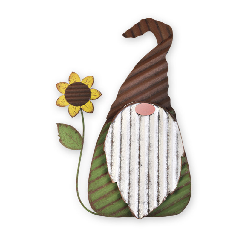 Art de jardin porche gardienne gnome tournesol Bettye