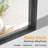 Lunara 1.18'' Thick Bathroom Vanity Mirror with Black Frame – Decorative Modern Accent Wall Mirror, Easy Installation-93819303