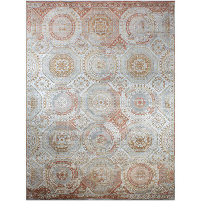 Hand Knotted Area Rug in Ivory