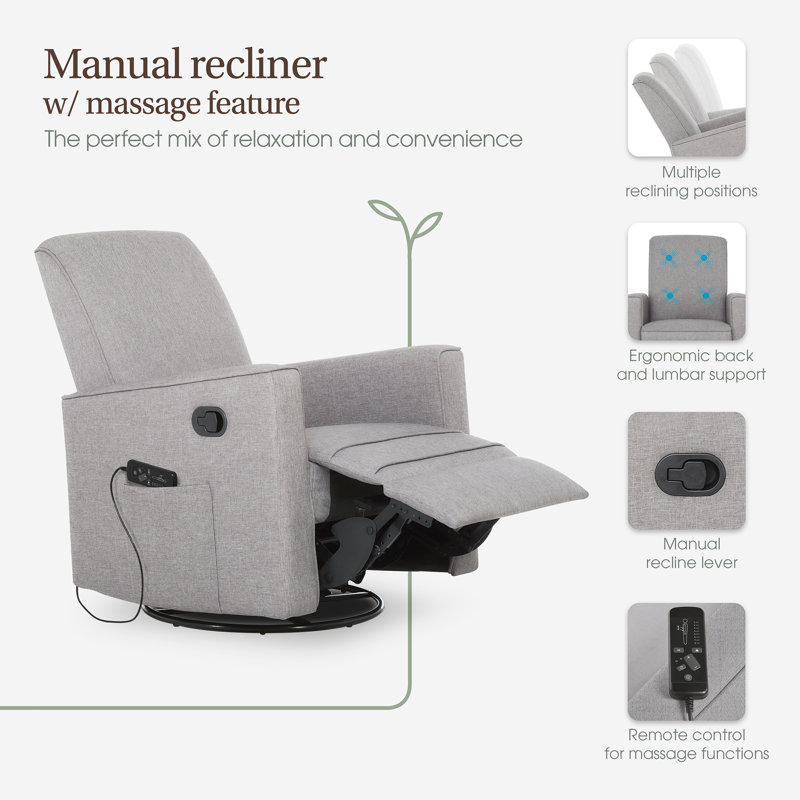 Fauteuil inclinable et oscillant Evolur Raleigh | Chaise berçante, Gris clair