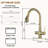 Willow 1.8 GPM Pull Down Kitchen Faucet with Deck Plate and Digital Display-92967629