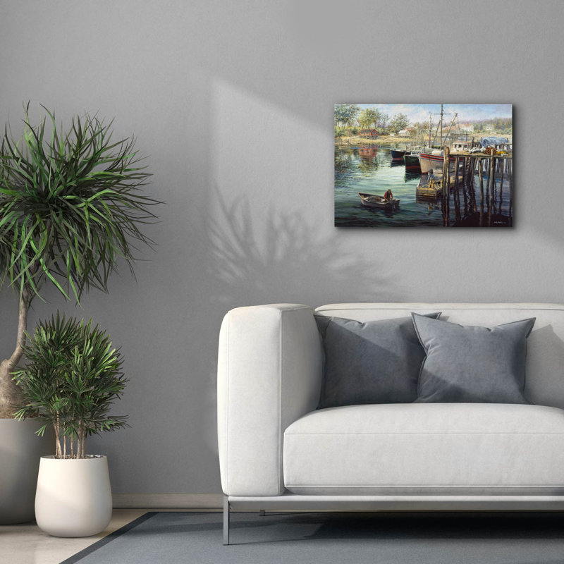 «Fisherman's domaine» par Nicky Boehme, H 18 po x l 26 po x P 0,75 po