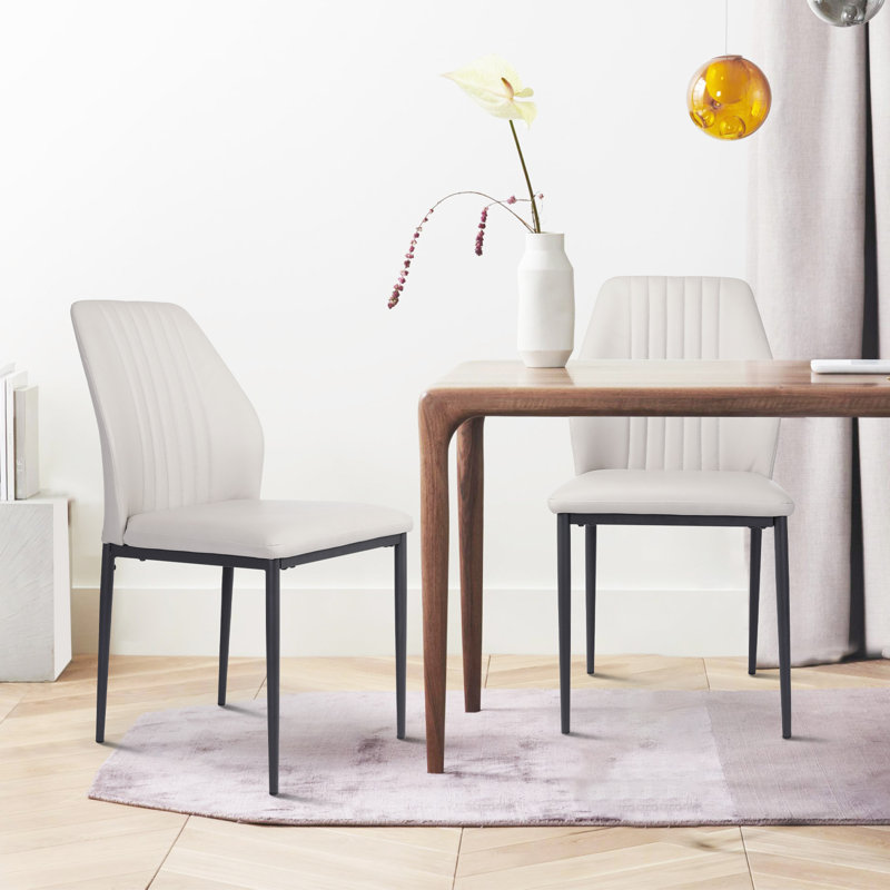 Sroda Upholstered Dining Chair（set of 4）,  White