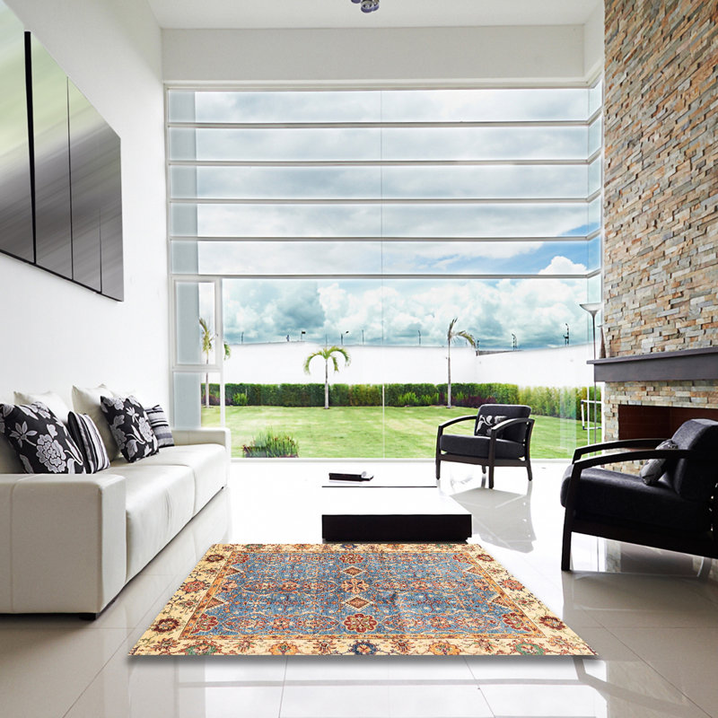 Tapis abstrait moderne 3541, Carré 6 pi