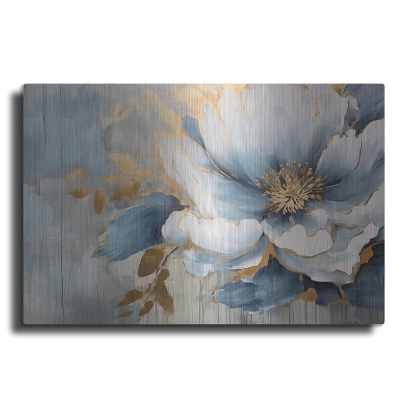 «Blue Flower» par Luxe, H 12 po x l 16 po