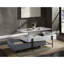 Table basse haute brillance avec plateau relevable