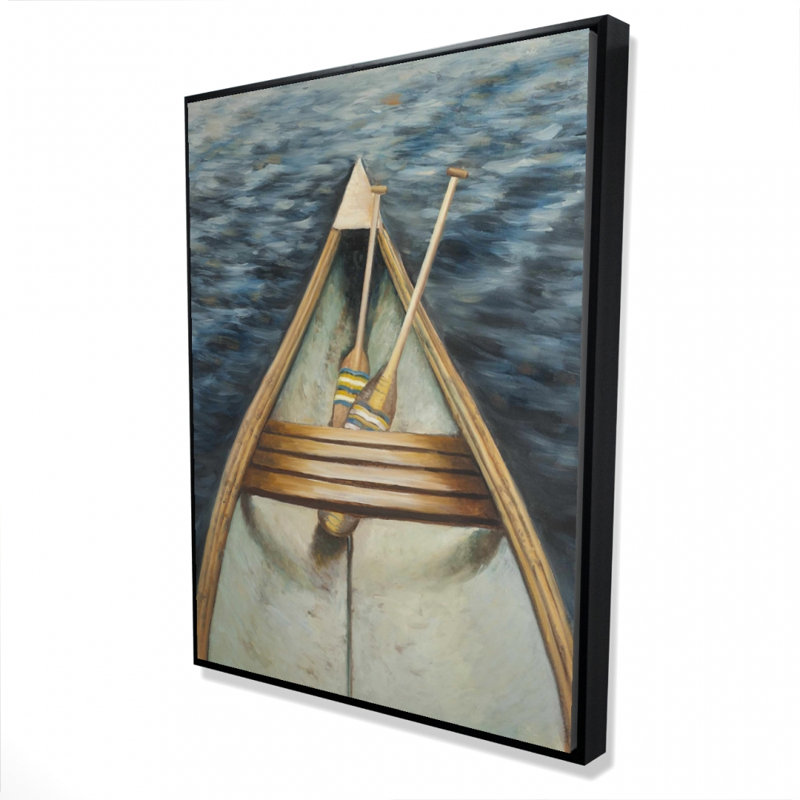 «Canoeing On The Lake», reproduction sur toile