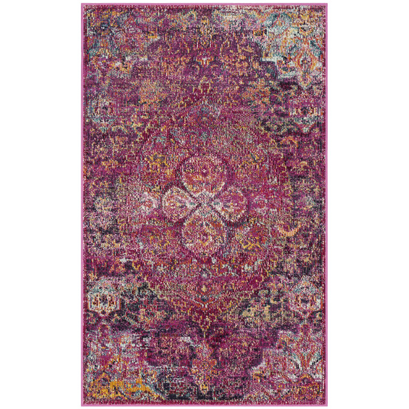 Tapis oriental fuchsia / mauve, Rectangle 4 pi x 6 pi