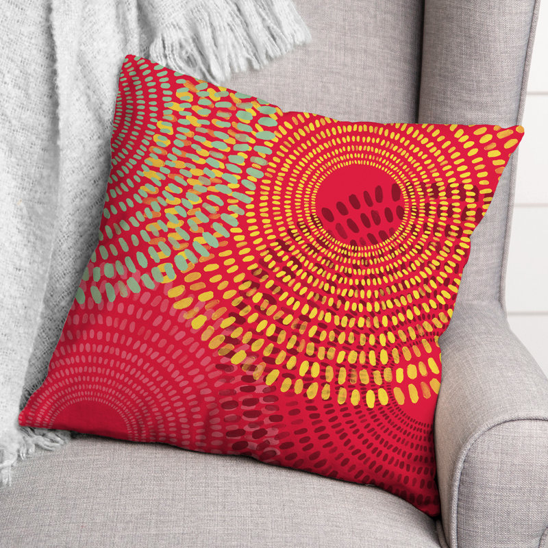  Housse et insert de coussin extérieur d'extérieur, Rose, Géométrique 1