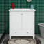 Meuble-lavabo 30 po avec lavabo et armoire de rangement multifonctionnelle avec portes et tiroir-950246523